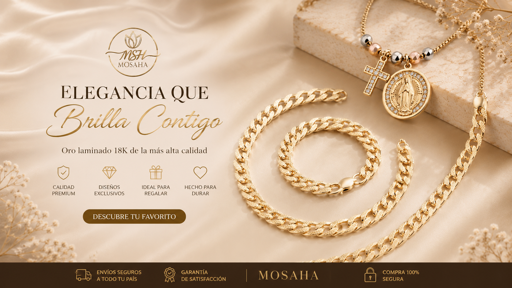 MOSAHA · Elegancia que brilla contigo